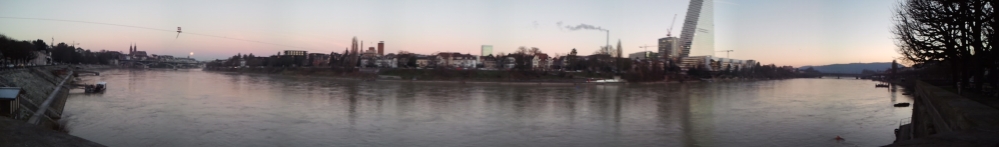 Panorama of the Rhine. 