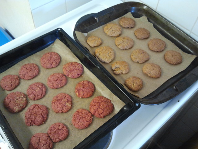 Post-baking: notice the crinkles. :)